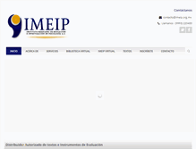 Tablet Screenshot of imeip.org.mx